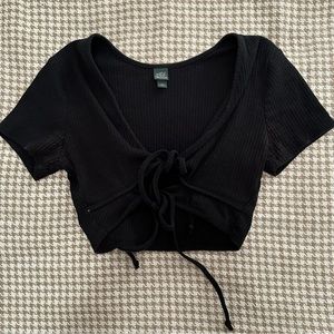 Black Cropped top